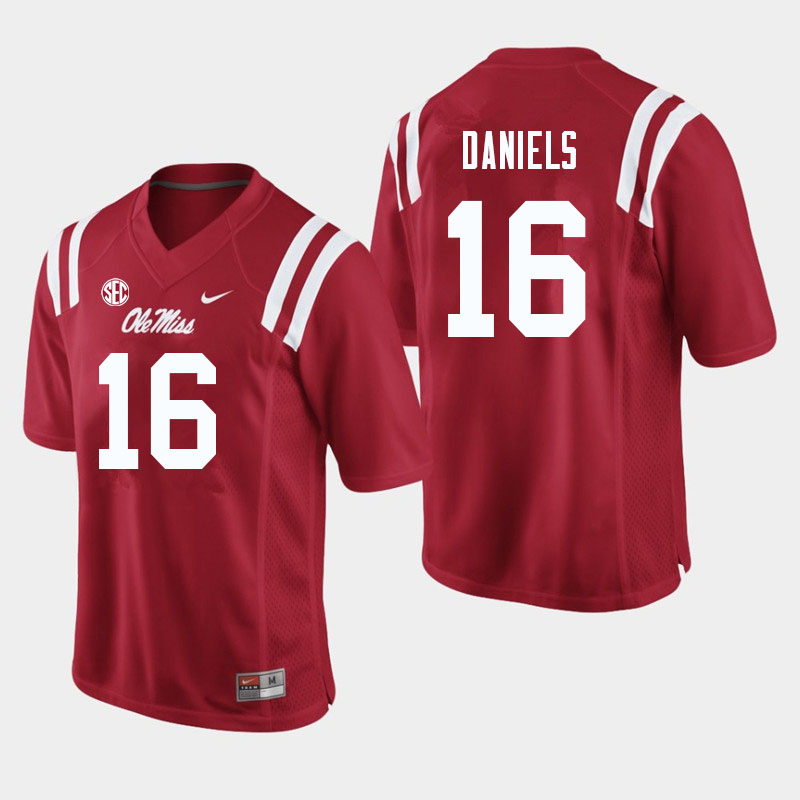 Ole Miss Rebels #16 MJ Daniels College Football Jerseys Sale-Red